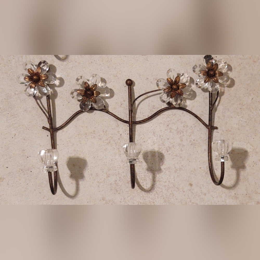 Vintage coat hooks, BOHO, retro, 1930's 40's look.